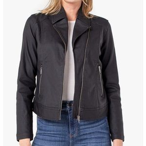 NWT Liverpool Los Angeles Coated Clean Moto Jacket size M Brand new with tags